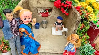 Barbie Doll All Day Routine In Indian Village/Seeta Ki Kahani Part -189/Barbie Doll Bedtime Story||