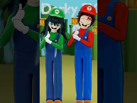 tanjiro & muichiro mario luigi dance #demonslayer