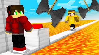 TROLLEI meus AMIGOS no DEATH RUN no MINECRAFT