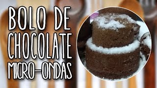 #94 - Bolo de Chocolate de Micro-ondas - Microwave chocolate cake - Receita de Mão