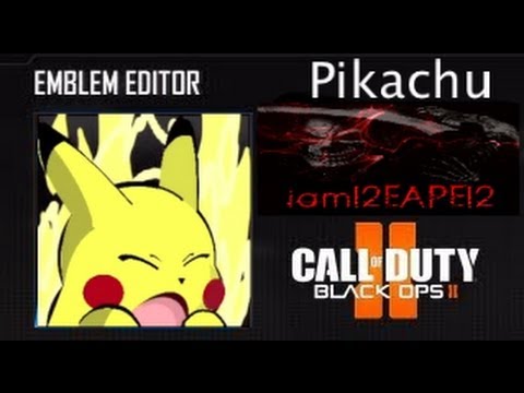 Black ops 2 - Pikachu emblem tutorial