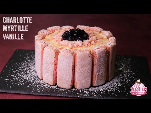 ♡ Recette de Charlotte Myrtille Vanille et Biscuits Roses de Reims pour la Saint-Valentin ♡