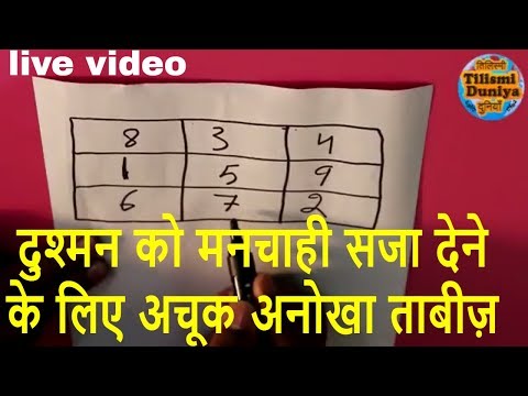 Dushman Ko Manchahi Saja Dene Ke Liye Achuk  Anokha Tabeez|| learn 15 Ka Naqsh-Yantra step by step
