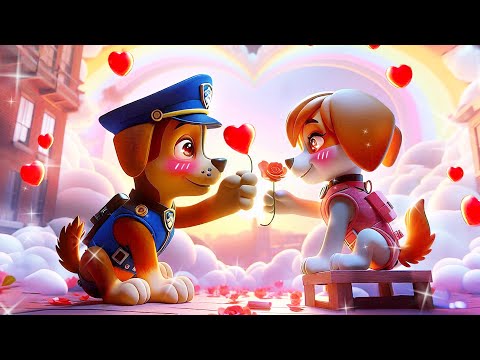 Paw Patrol The Mighty Movie | CHASE Confessed His Love to SKYE!? - Love Story | Rainbow Friends 3