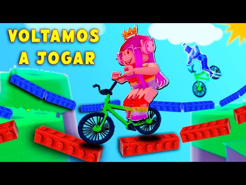 POR QUE PARAMOS DE GRAVAR ? TEAMWORK OBBY DE BICICLETA - (Chained-Bikes-2-Player-Obby) ROBLOX