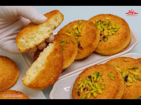 لعشاق جوز الهند أقراص هشة ولذيذة بـ3 مكونات فقط 😋 أقراص جوز الهند الذهبيّة مع رباح محمد