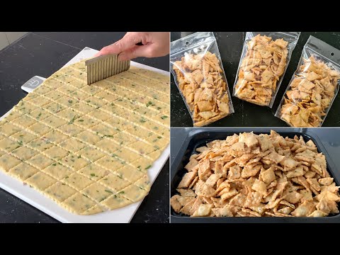 Ternyata tepung dikasih bawang & seledri jadi cemilan renyah, gurih, enak, & wangi. Bikin ketagihan!