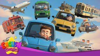 [Renewal] Transportation Song - Educational Children Song - AI Animation for Kids