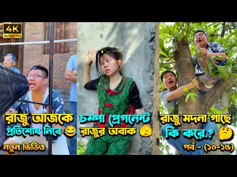 চম্পা রাজুর ফানি ভিডিও 😂 পর্ব - (১০-১৫) | Compa Rajur Funny Video 😂 | A Story of Husband And wife 🤗