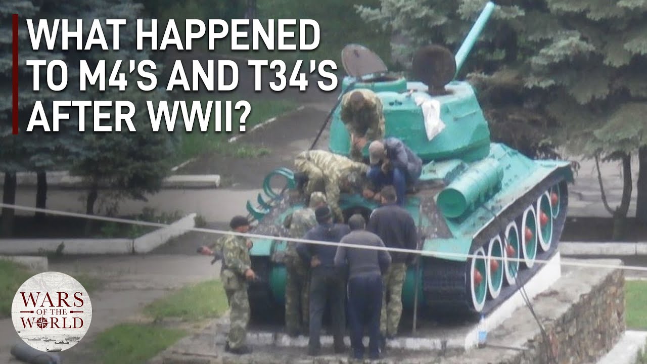 What Happened to All of the M4 Shermans and T-34 Tanks after World War II?