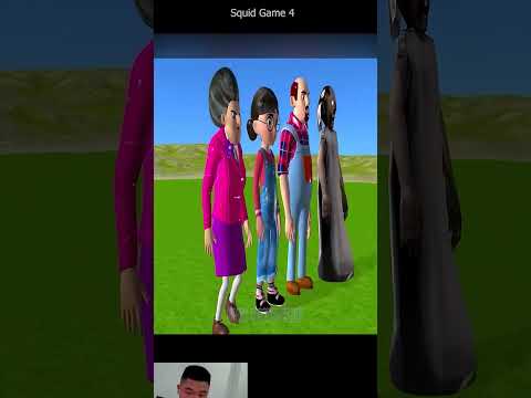 Scary Teacher 3D vs Squid Game Troll Miss T Face Wash Foam Bubble Squid Girl Old or Young#shorts