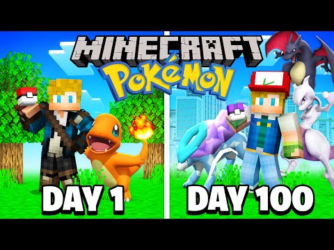 I Survived 100 Days on a Minecraft Pixelmon SMP!