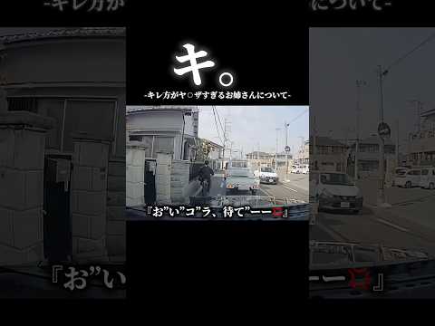 キ。キレ方がヤ○ザすぎるお姉さんについて#車好きと繋がりたい #車 #ドラレコ映像