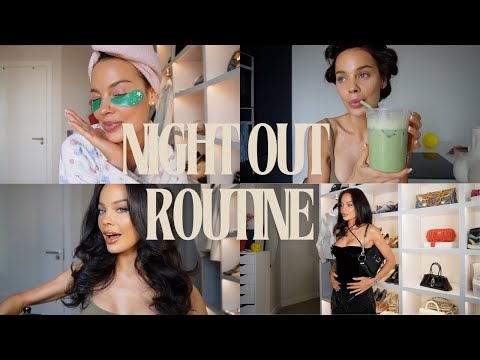 night out get ready routine | outfits, hair & makeup