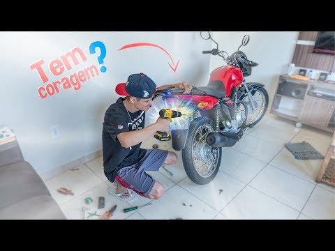 CORTEI MINHA MOTO NOVINHA
