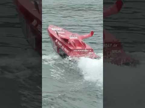MASSIVE POWERBOAT LAUNCHED