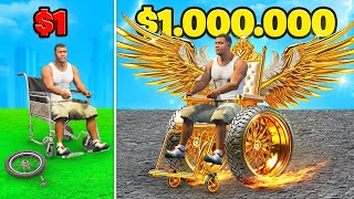 SILLA de RUEDAS de 1$ vs 1.000.000$ en GTA 5