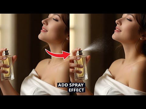 How to make Perfume Spray Effect in Photoshop Tutorial for beginners