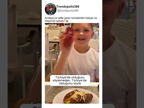 Türkiye'de Turistlerin Komik Ketçap Mayonez Tepkisi😂