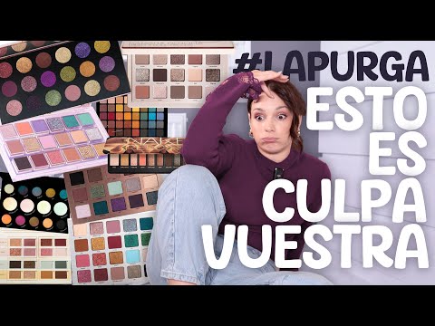 TODAS mis paletas de sombras ¿de cuáles me deshago? | La PURGA DE PALETAS