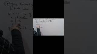 Make probability distribution of no of head when one coin is tossed #statistics #probability #shorts