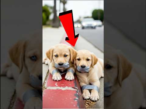 Abandoned Twin Puppies Saved By Kindness! #animals #animalrescue