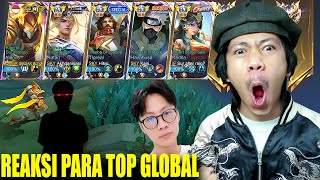 REAKSI PARA TOP GLOBAL 1 HERO MELIHAT KEGANASAN ALDOUS MARKOCOP - Mobile legends
