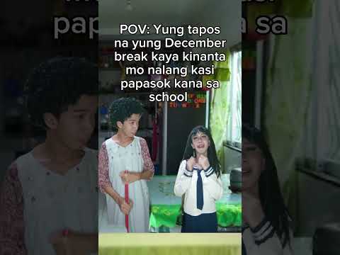 POV: When you just sing because you need to go to school because the December break is over!! #fyp