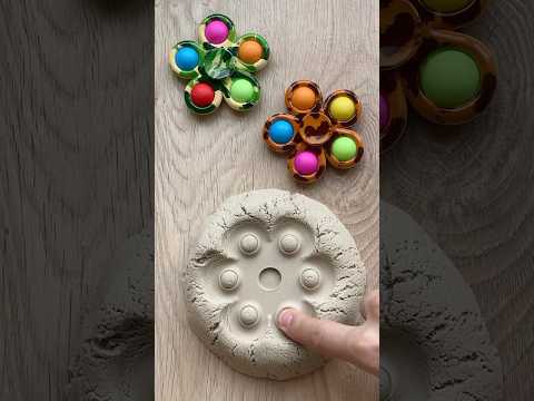 Kineticsand Popit Fidgets! #satisfying #kineticsand #popit #machine #trend #funny #shorts