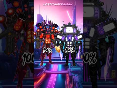 Upgraded Titan Speakerman 100% vs Upgraded Titan TV Man 100%#skibiditoilet @DaFuqBoom
