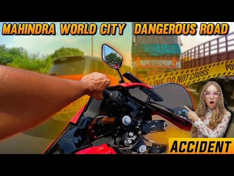 💔💔Accident || Dangerous Road in Mahindra World City 😡 || TEDDY BRO