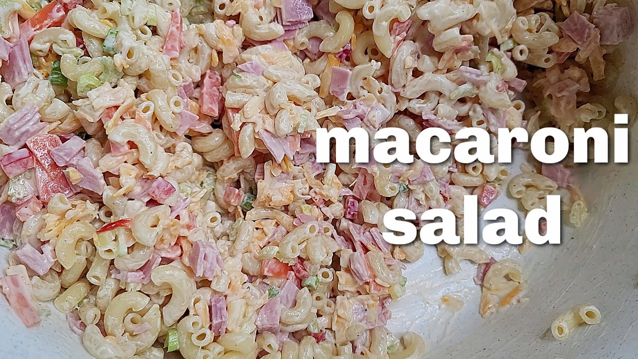 Cold Macaroni Salad Recipe Ensalada De Coditos