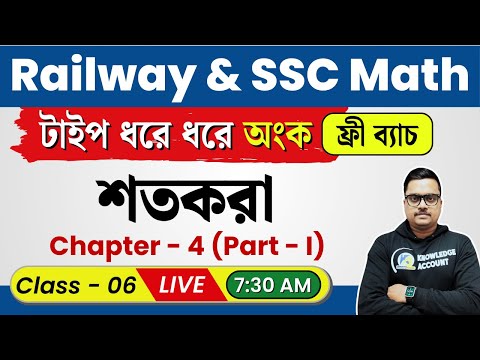 📘 Target Math 2025: শতকরা (Percentage) Part - I | RRB NTPC • SSC MTS • RRB Group D • SSC GD