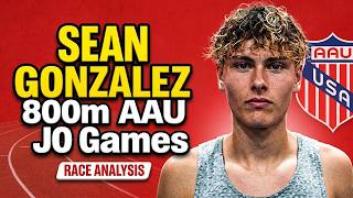SEAN GONZALEZ 800M 17 18 | RACE ANALYSIS