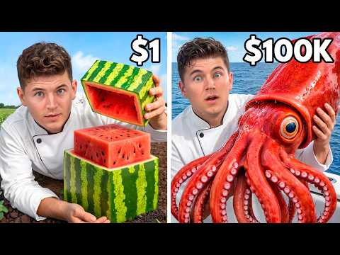 $1 vs $100,000 Exotic Foods