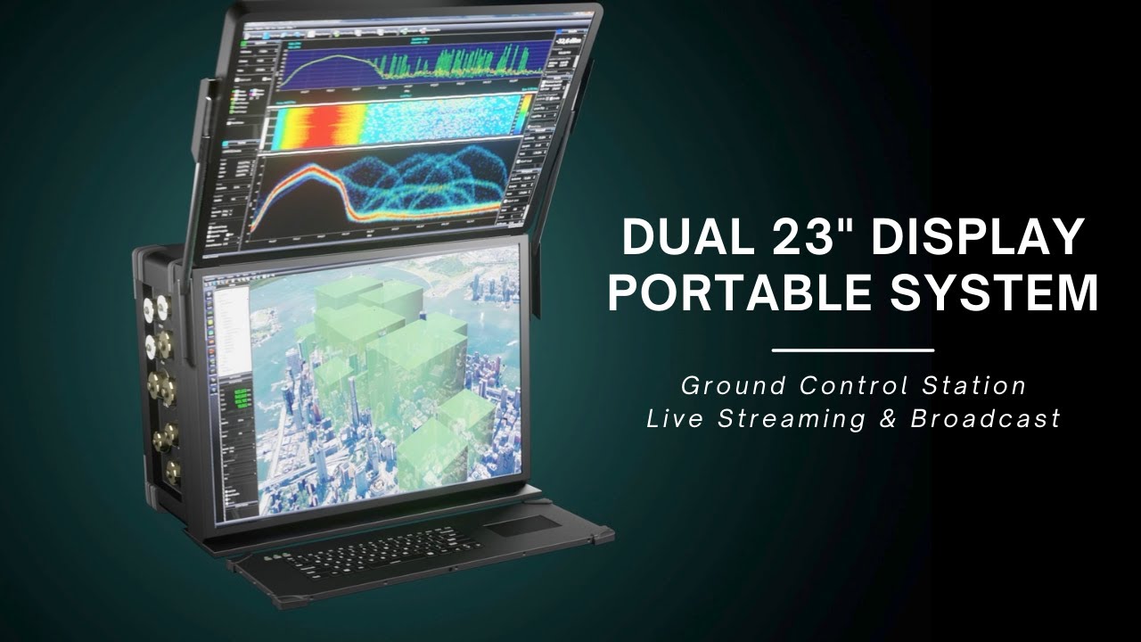 Dual 23inch Display Rugged Ground Control Station