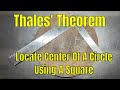 Thales' Theorem and Circle Geometry