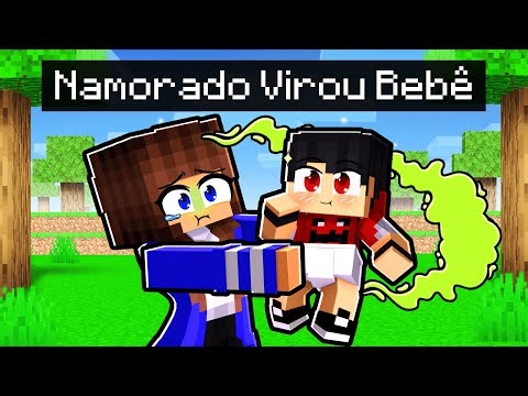 O NAMORADO da MIIKA voltou a ser BEBÊ no Minecraft ◂Miika▸