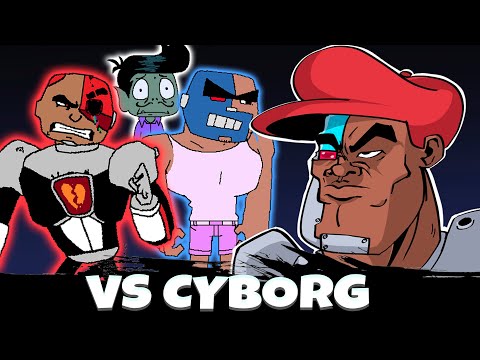 VS CYBORG VS Friday Night Funkin | Cyborg FULL WEEK (FNF MOD)