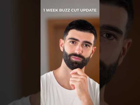 1 WEEK BUZZ CUT UPDATE #buzzcut #menshair