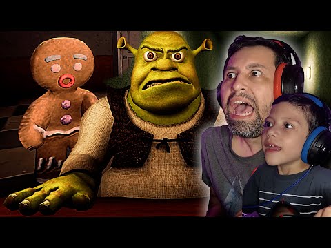 NUNCA durma NO HOTEL DO SHREK! 5 Nights At Shrek's Hotel 2