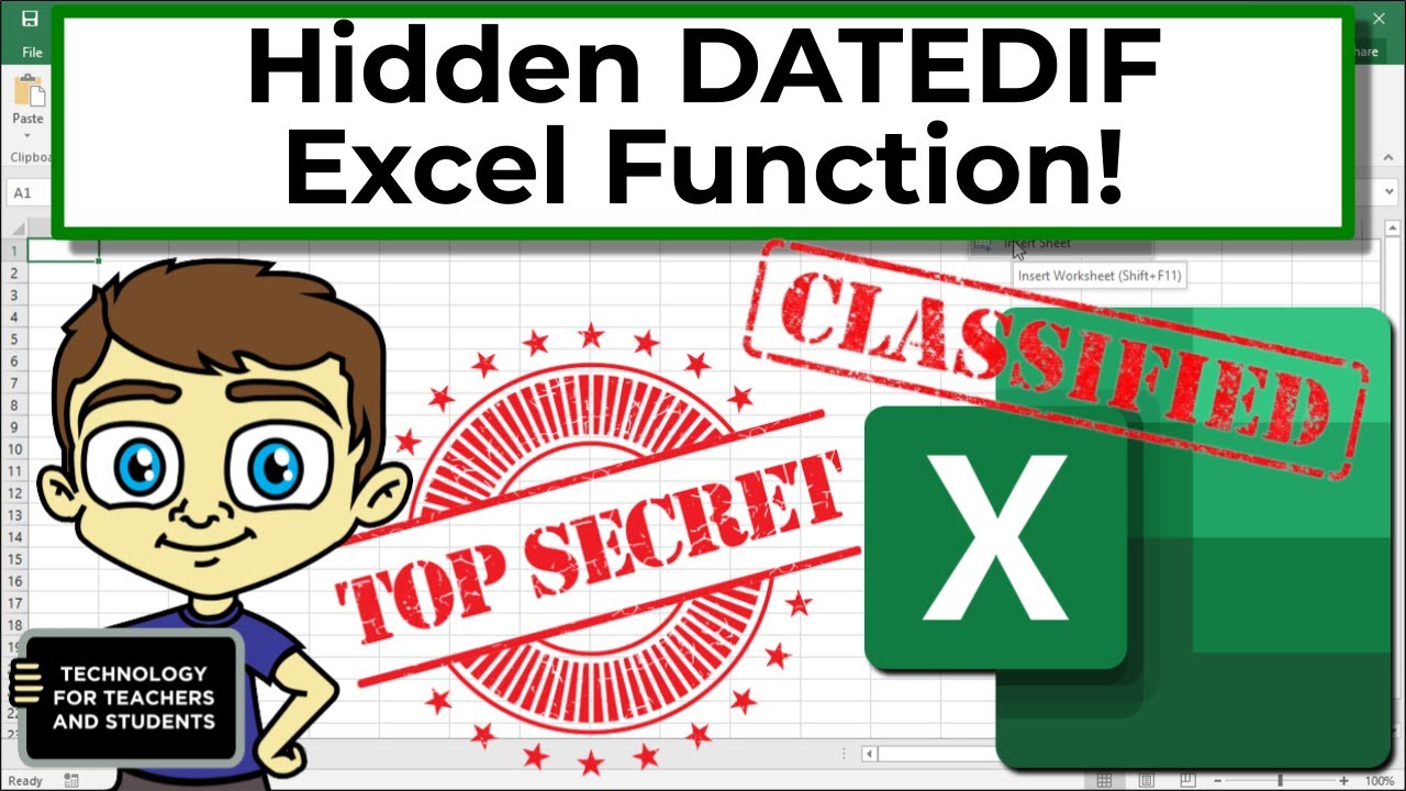 Using the Top Secret DATEDIF Function in Excel