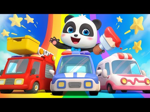 Transportation with Colors | Learn Colors | Nursery Rhymes & Kids Songs | BabyBus - Cars World