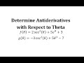 Antiderivatives and Integration Concepts