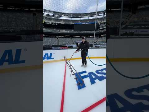 Working As @NHL ICE CREW For A Day #shorts #nyc