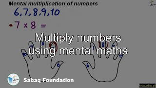Multiply numbers using mental maths