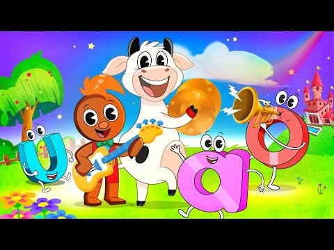 Las Vocales con La Vaca Lola y Más Canciones Infantiles | Toy Cantando