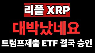 리플 결국 이렇게 되네요!! 트럼프 신청 ETF 결국 진행!!#엑스알피 #리플코인 #엑스알피전망