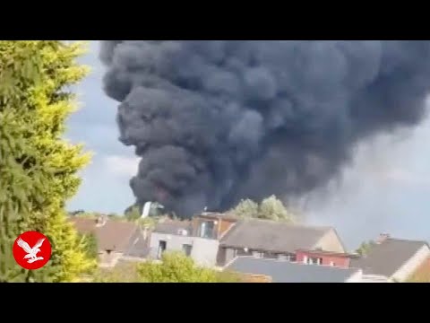 YouTube video thumbnail: Tomorrowland: Huge Fire Engulfs Main Stage two Days Before Festival Opens
