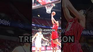 Tre Johnson gets crafty with this layup